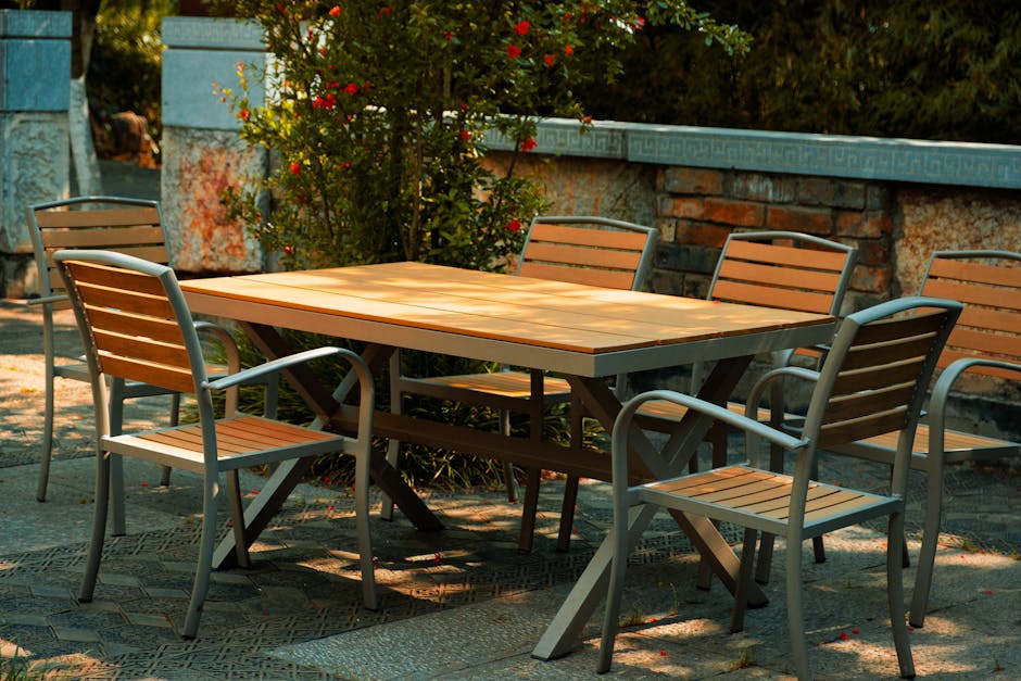 Cast Aluminum Outdoor Dining Set